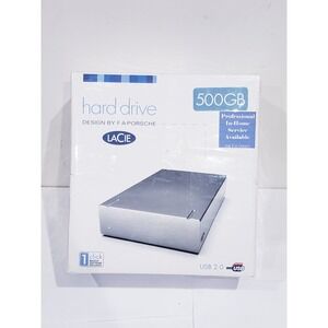Lacie Design By F.A. Porsche 500GB External Hard Drive - New Sealed